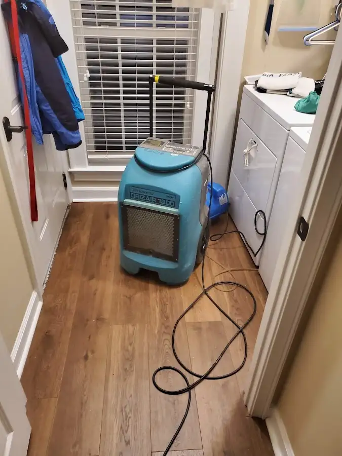 Commercial dehumidifier deployed for Flood Damage Cleanup in Indian Trail